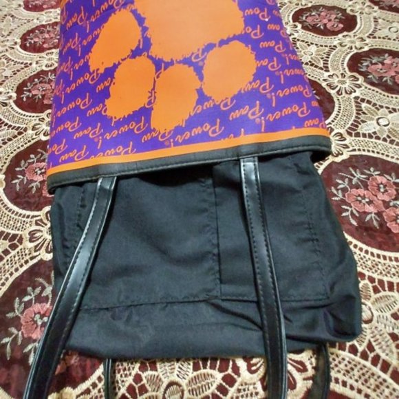 Clemson Tiger Power Shoulder Purse NWOT - Picture 3 of 5